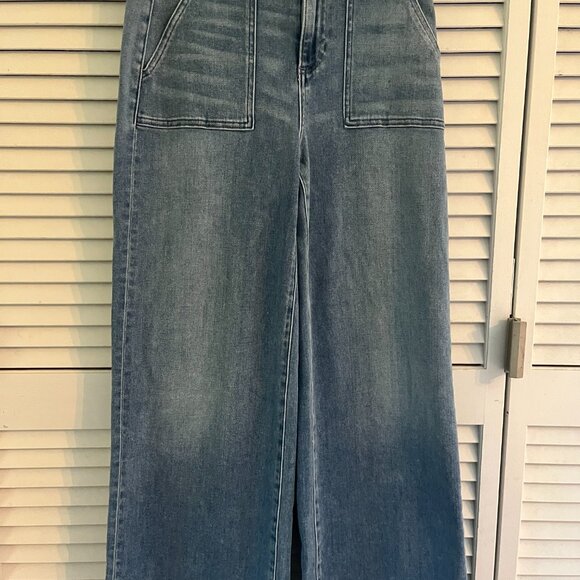 Le Jean Utility Trouser in Salt (light blue) Sz 25 - Picture 2 of 4